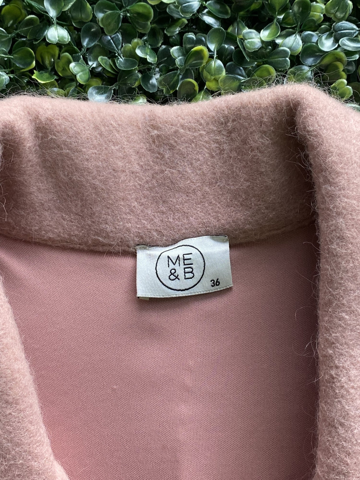 ME&B Dusty Pink Longline Coat — brand