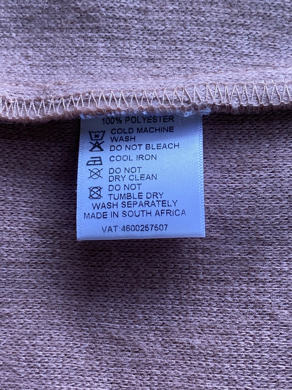 ME&B Dusty Pink Longline Coat — care