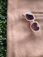 ME&B Dusty Pink Longline Coat — detail