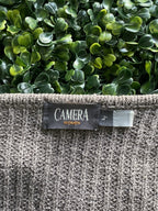 Camera Women Taupe Ribbed Button Cardigan — brand