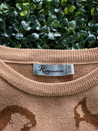 Rainbow Nation Camel Leopard Knit Jumper — brand