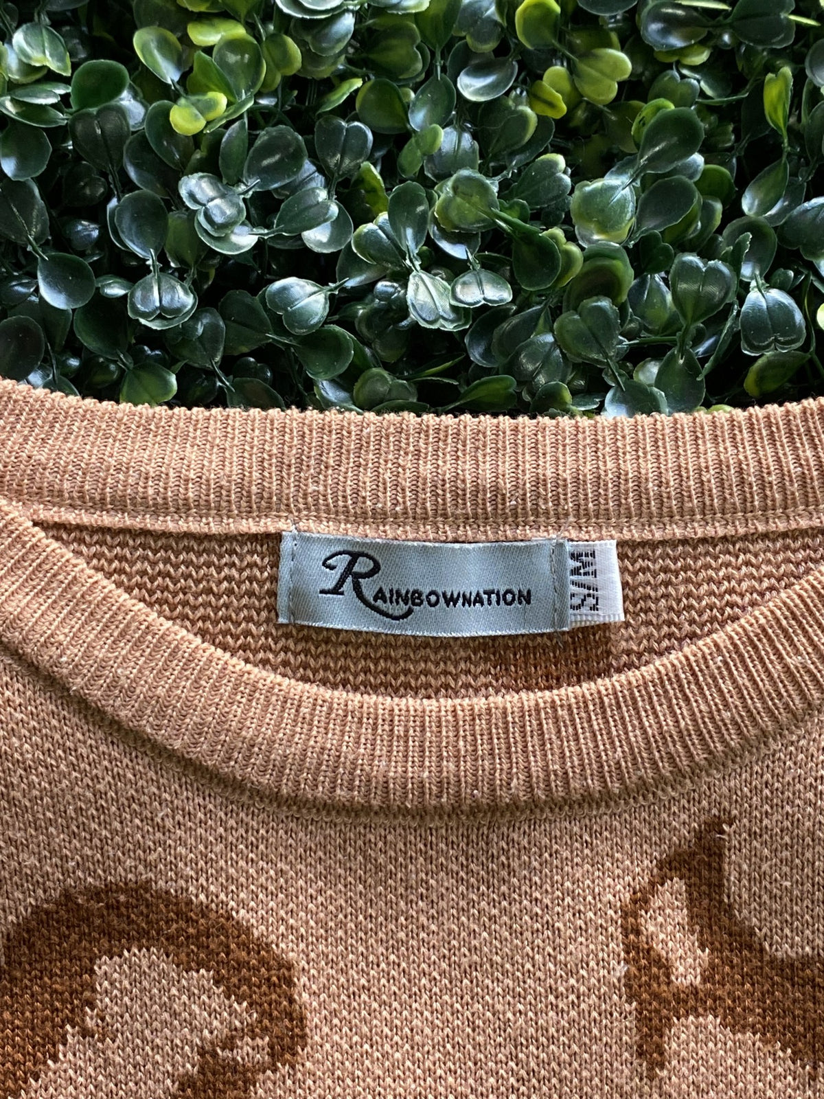 Rainbow Nation Camel Leopard Knit Jumper — brand