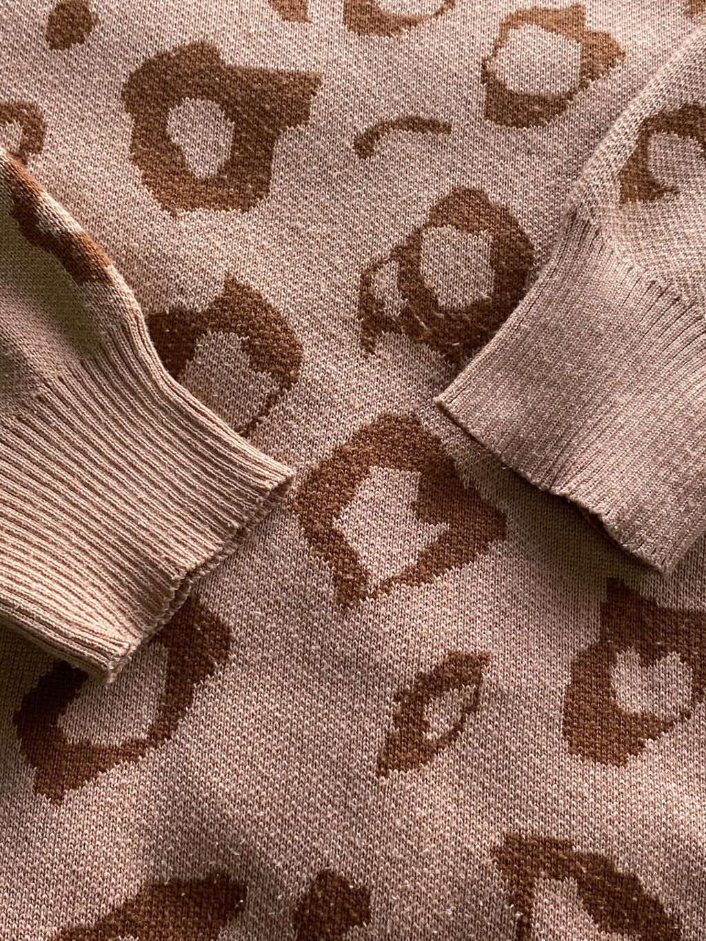 Rainbow Nation Camel Leopard Knit Jumper — detail