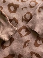 Rainbow Nation Camel Leopard Knit Jumper — detail
