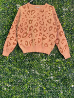 Rainbow Nation Camel Leopard Knit Jumper — front