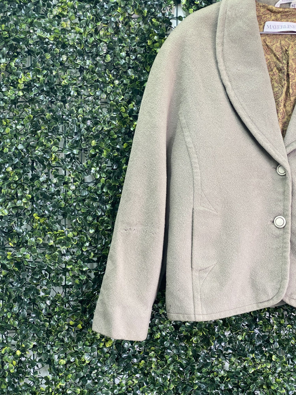 Mayerline Stone Beige Tailored Blazer — detail
