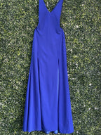 Jolie Comme Moi Cobalt Blue Tie-Back Maxi Dress — detail
