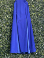 Jolie Comme Moi Cobalt Blue Tie-Back Maxi Dress — detail