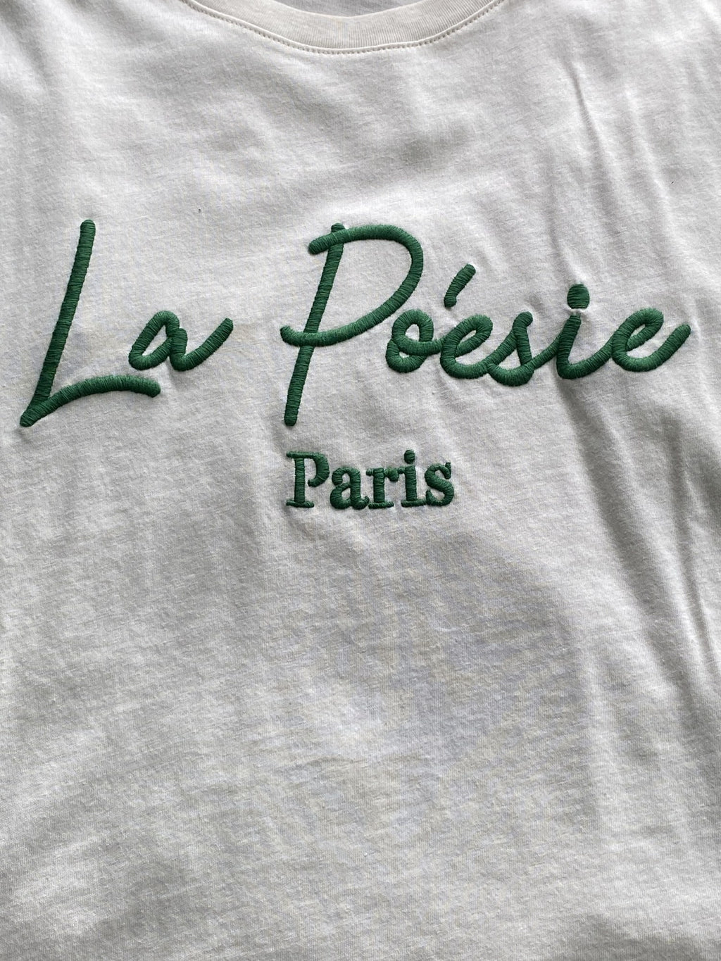 Cream La Poésie Paris Graphic T-Shirt — detail