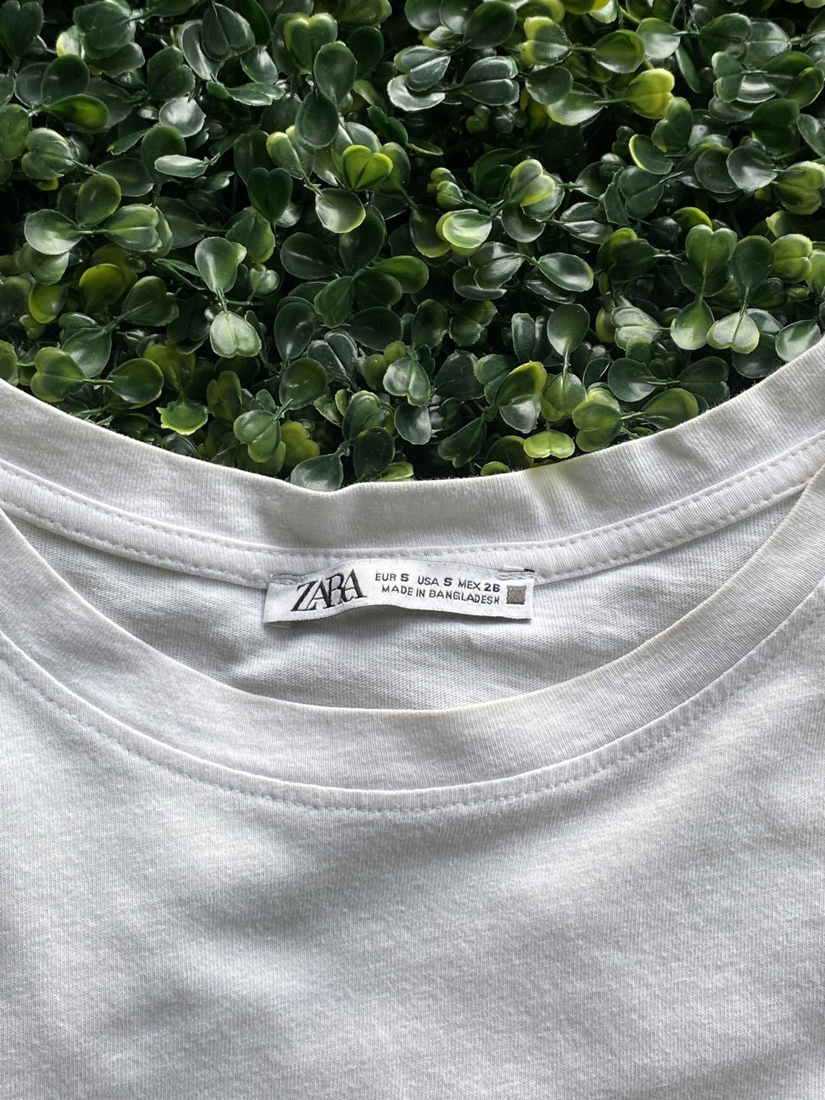 Zara White Cotton Sleeveless Boxy Top — brand