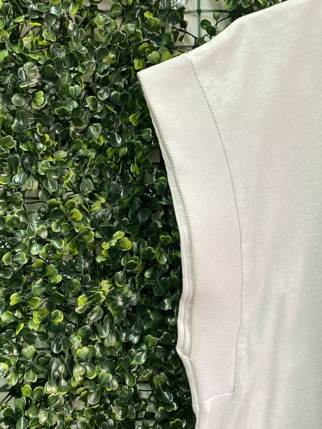 Zara White Cotton Sleeveless Boxy Top — detail