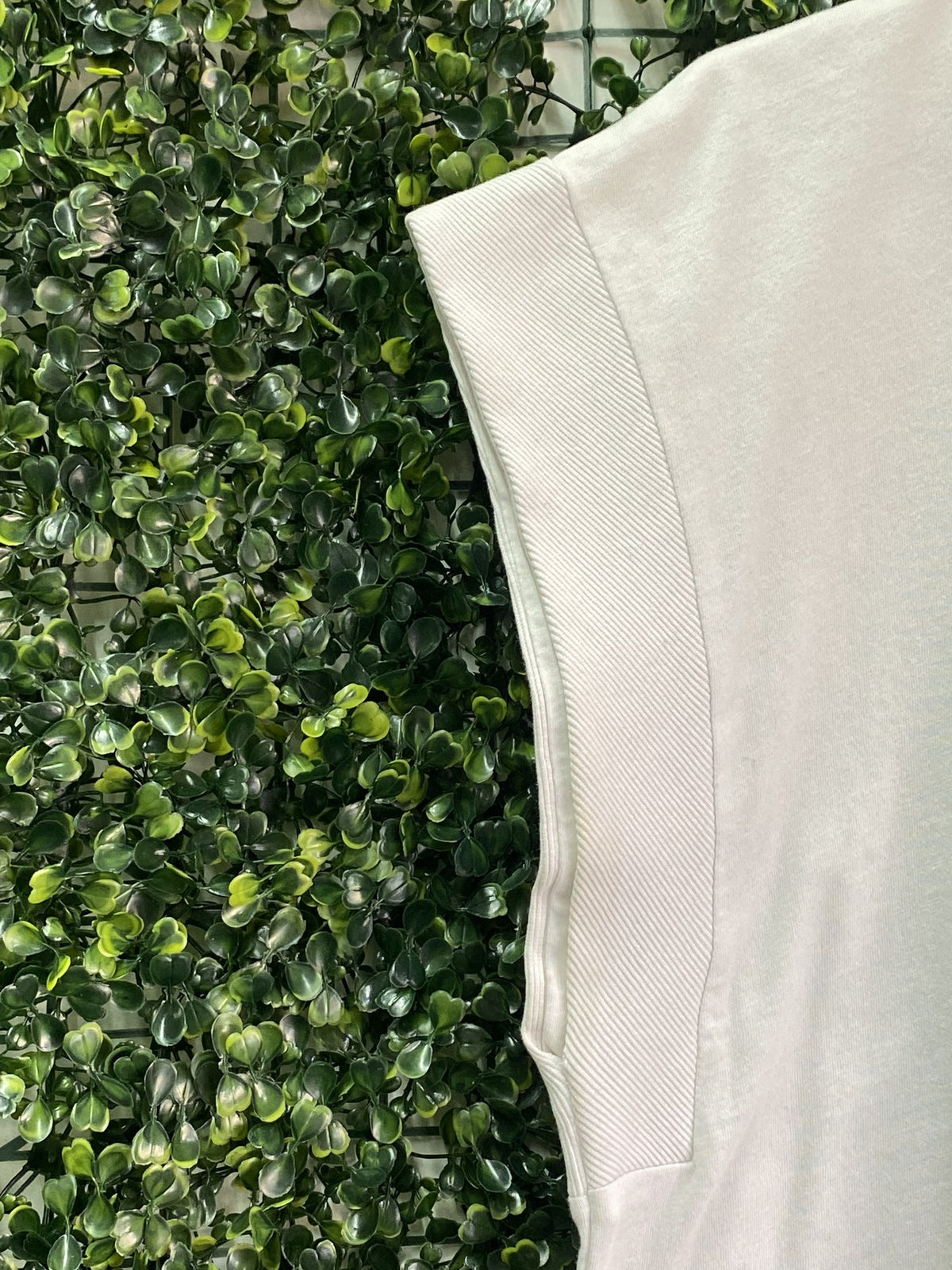 Zara White Cotton Sleeveless Boxy Top — detail