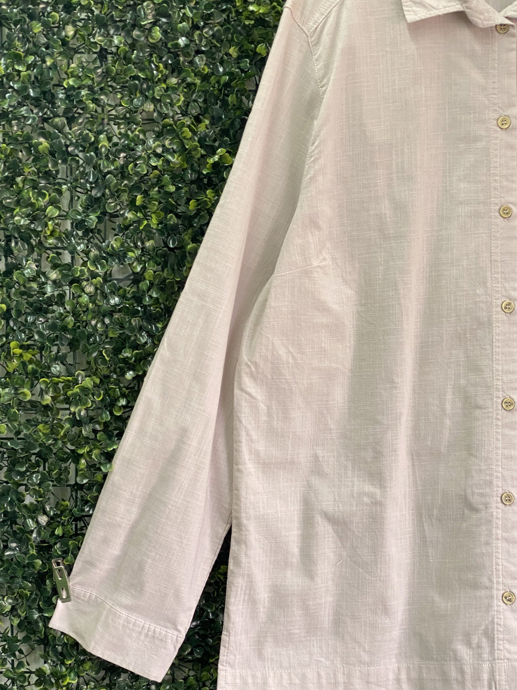 Fresh Cream Cotton Long-Sleeve Shirt — detail