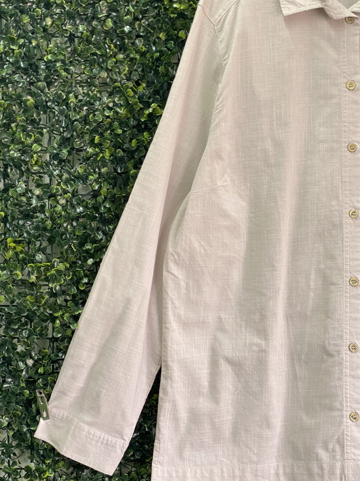 Fresh Cream Cotton Long-Sleeve Shirt — detail