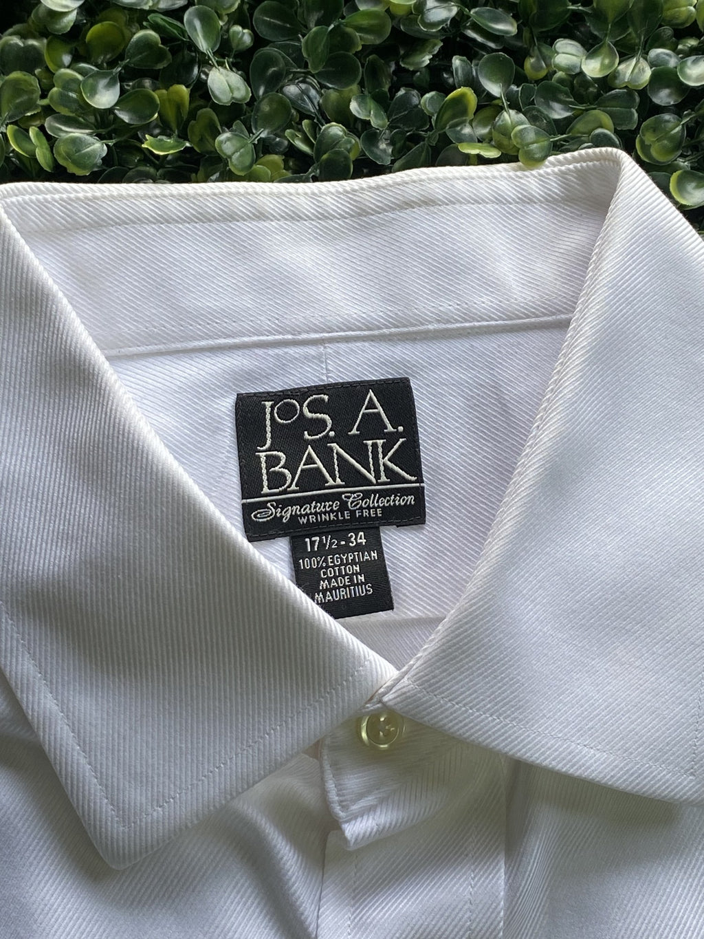 Jos. A. Bank White Signature Dress Shirt — brand