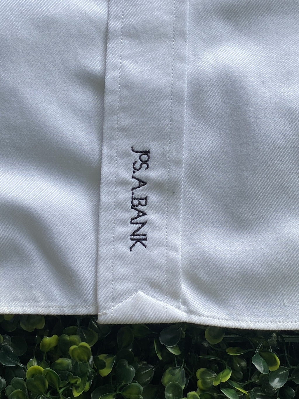 Jos. A. Bank White Signature Dress Shirt — detail
