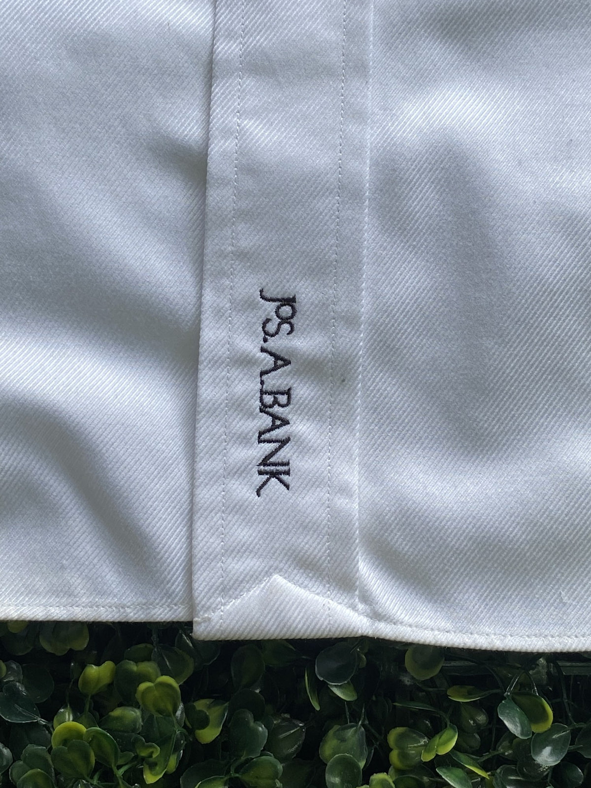 Jos. A. Bank White Signature Dress Shirt — detail