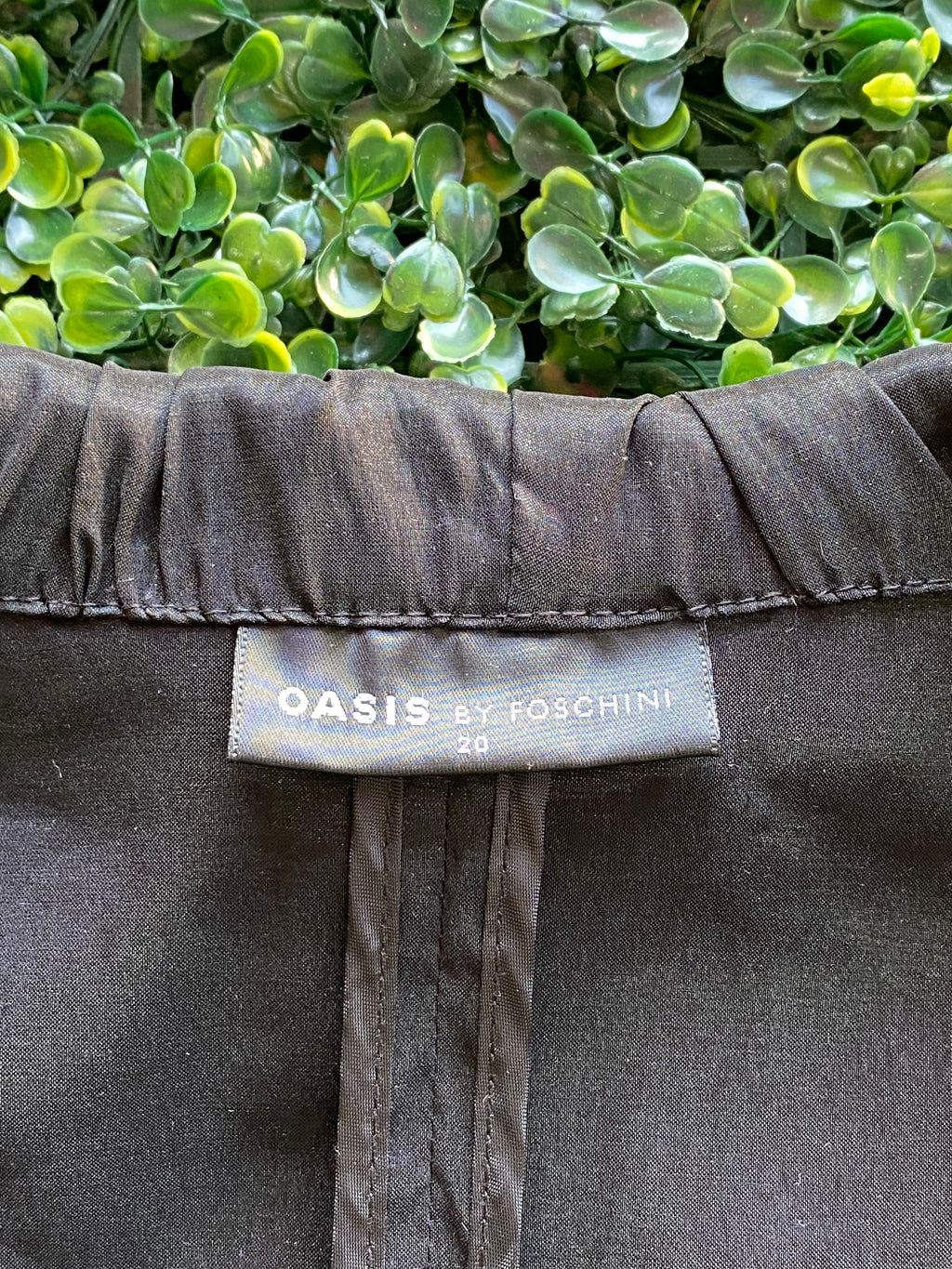 Oasis by Foschini Black Satin-Look Ruched Blazer — brand
