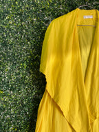 Colleen Eitzen Sunshine Yellow Waterfall Duster — detail