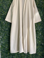 Rare Earth Cream Minimalist Longline Duster — detail