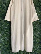 Rare Earth Cream Minimalist Longline Duster — detail