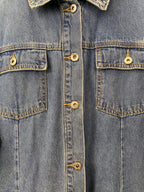 Denim Button-Through Dress Jacket