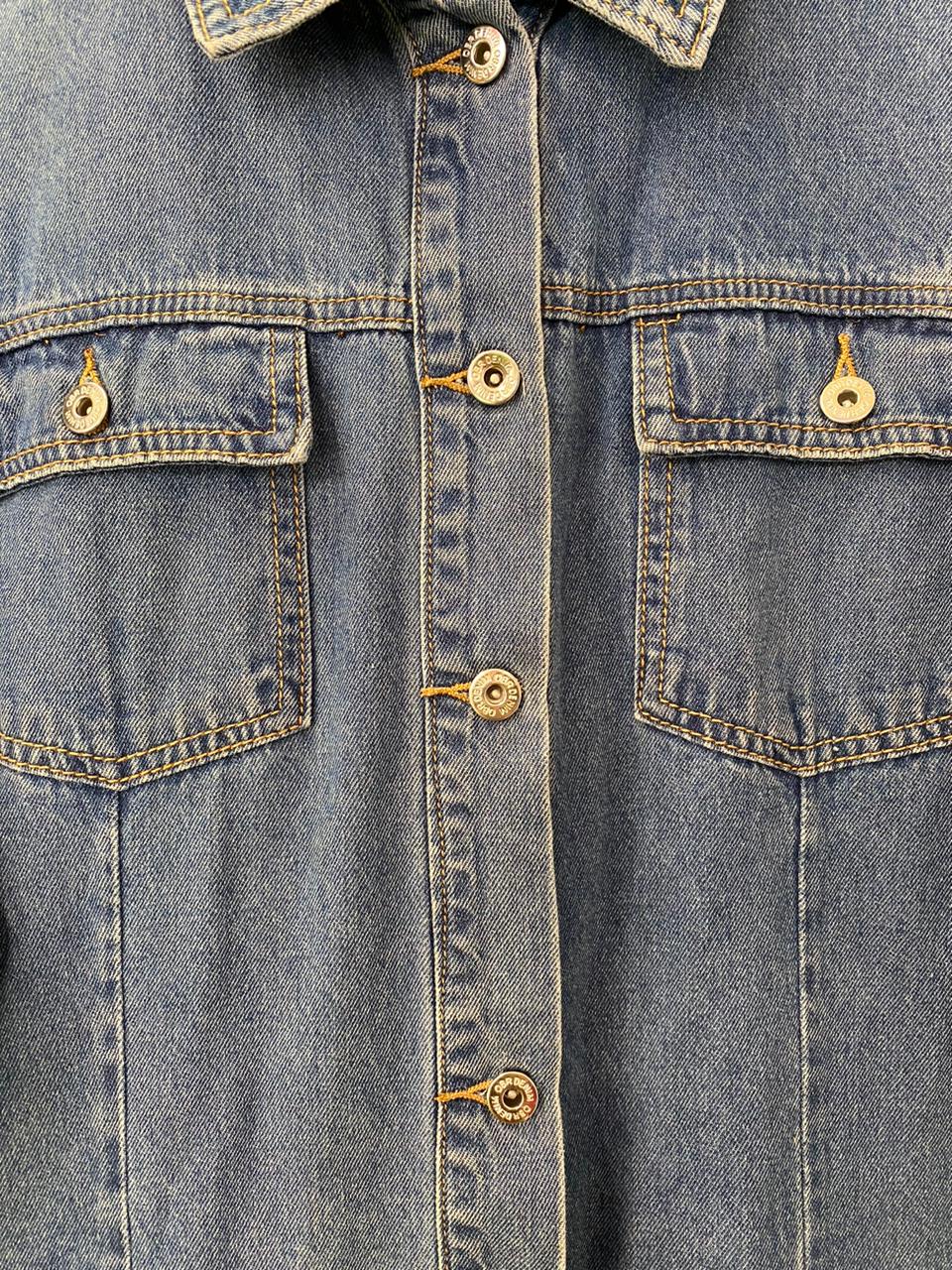Denim Button-Through Dress Jacket