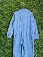 Tango Light-Wash Denim Utility Jumpsuit — back