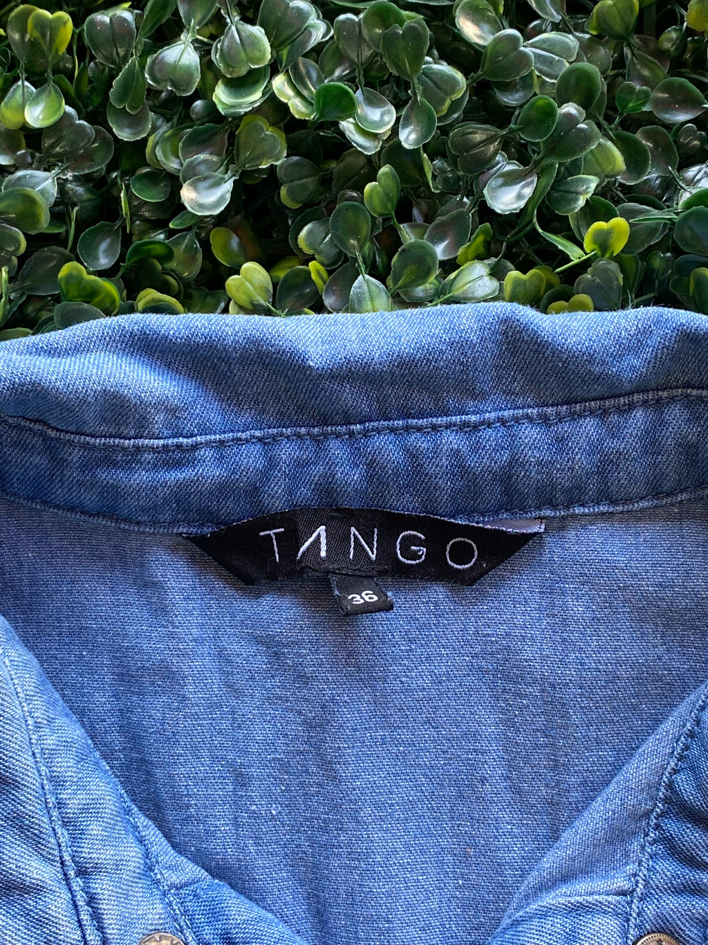Tango Light-Wash Denim Utility Jumpsuit — brand