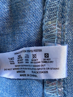 Tango Light-Wash Denim Utility Jumpsuit — care
