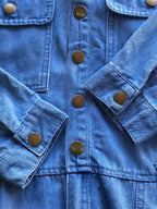 Tango Light-Wash Denim Utility Jumpsuit — detail