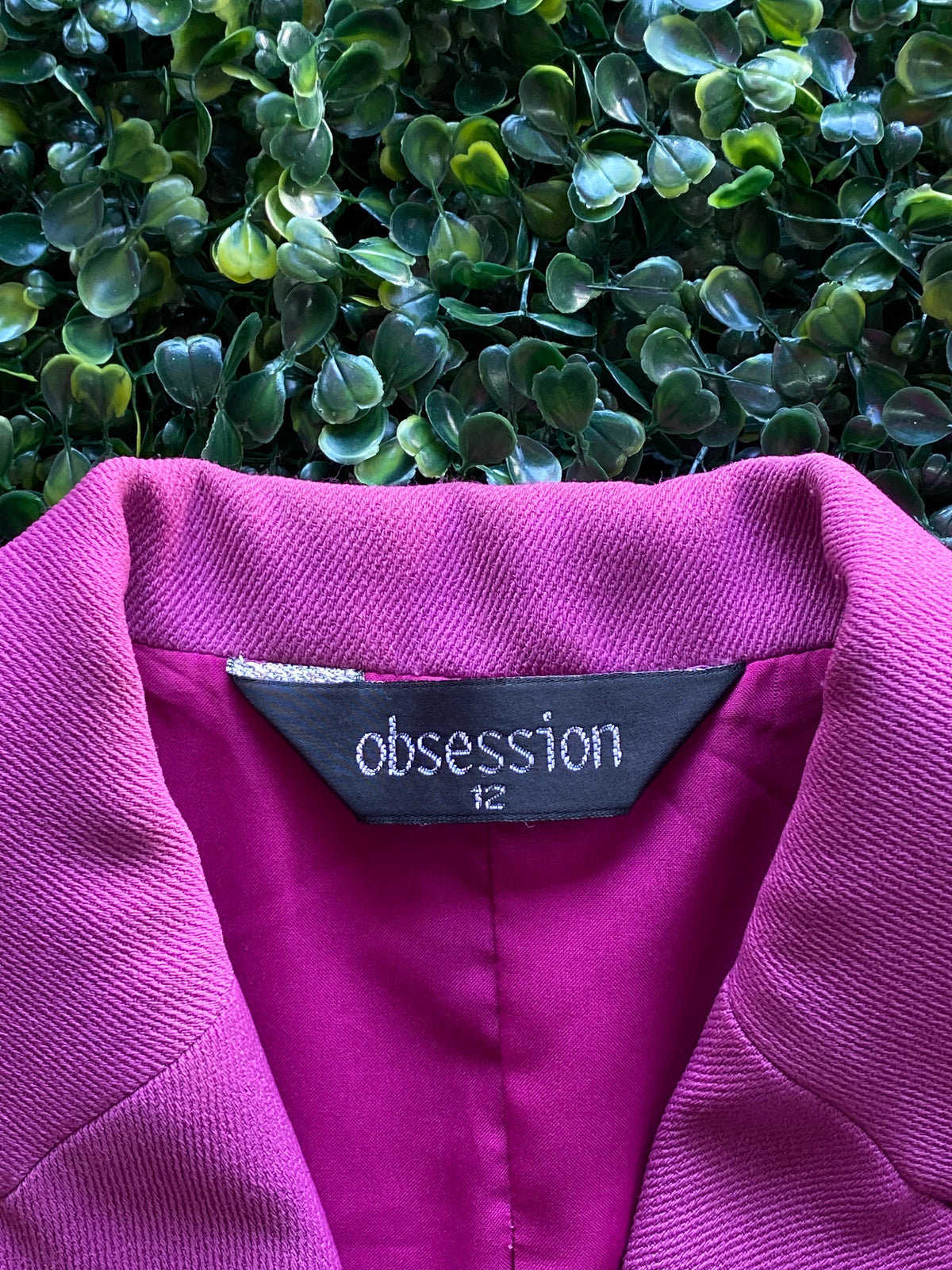 Obsession Magenta Tailored Three-Button Blazer — brand