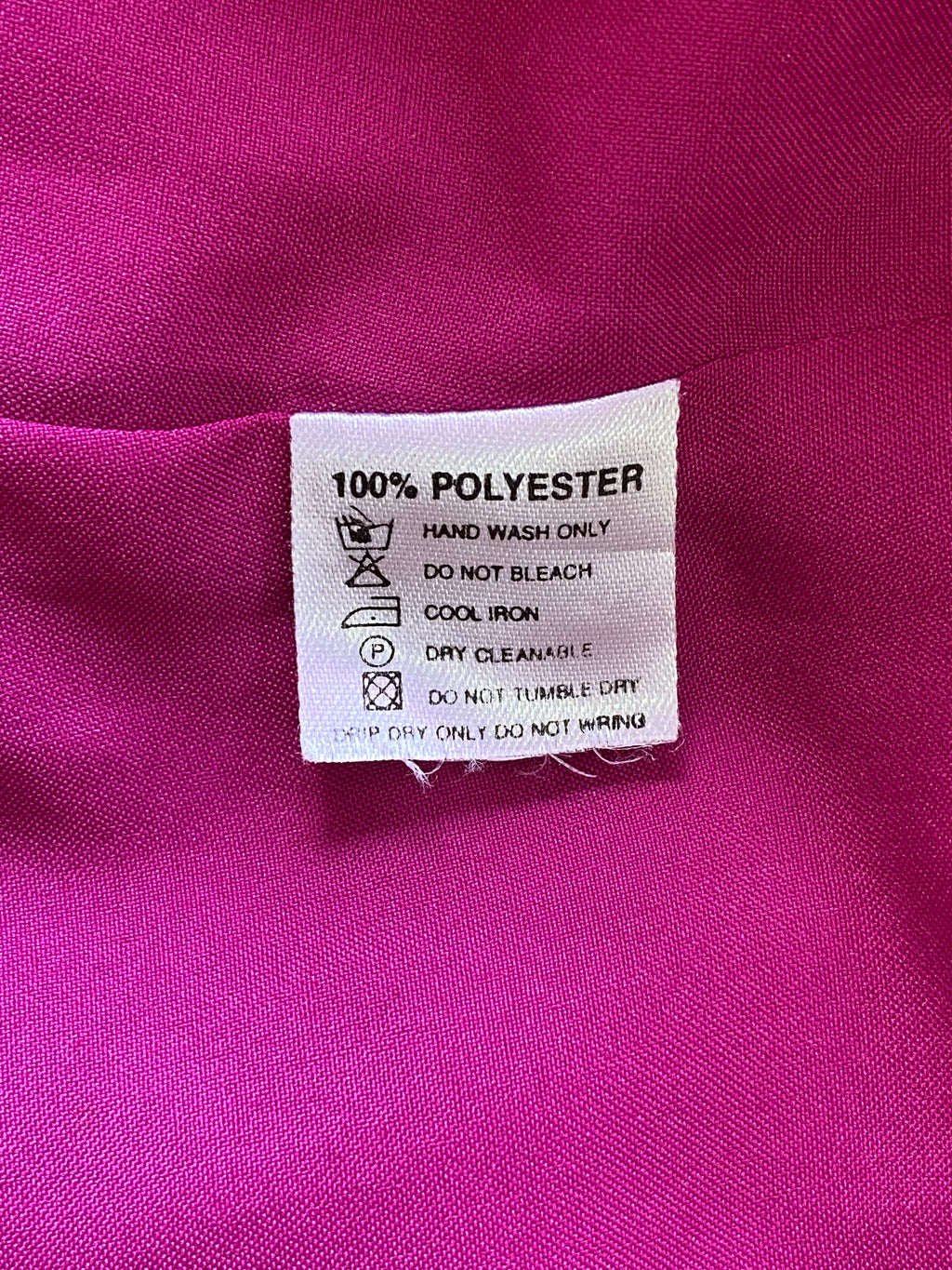 Obsession Magenta Tailored Three-Button Blazer — care
