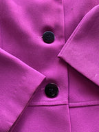 Obsession Magenta Tailored Three-Button Blazer — detail