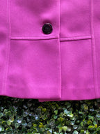 Obsession Magenta Tailored Three-Button Blazer — detail
