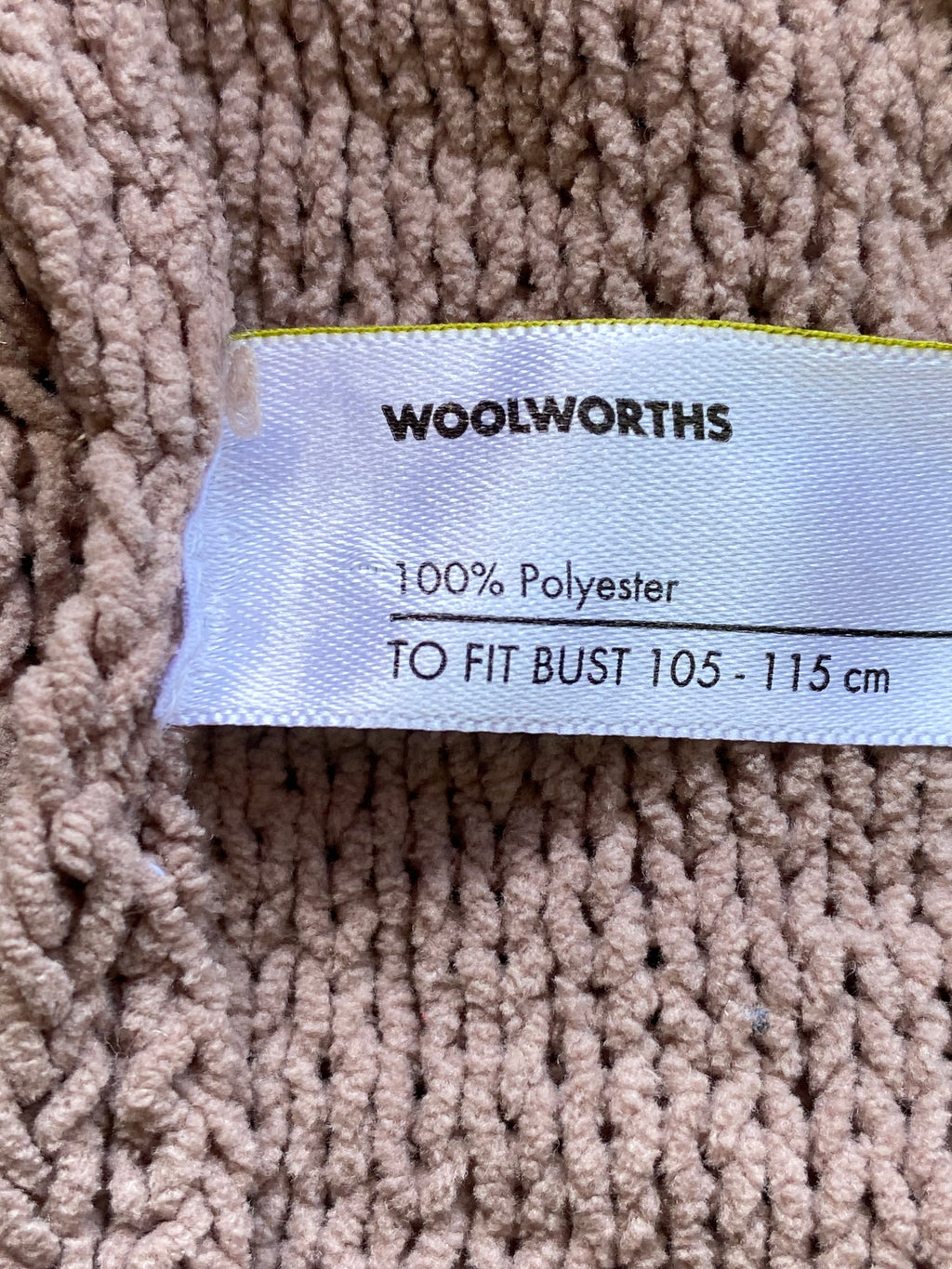 Woolworths Taupe Textured Button-Front Cardigan — care