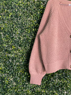 Woolworths Taupe Textured Button-Front Cardigan — detail