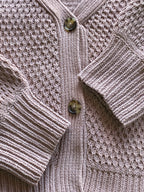 Woolworths Taupe Textured Button-Front Cardigan — detail