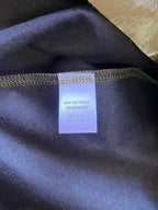X&O Metallic Olive-Gold Mock-Neck Shift Dress — care