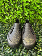 Melissa Black Gold-Speckled Lace-Up Shoes — detail