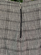 About Me Grey Plaid Wrap-Detail Pencil Skirt — detail