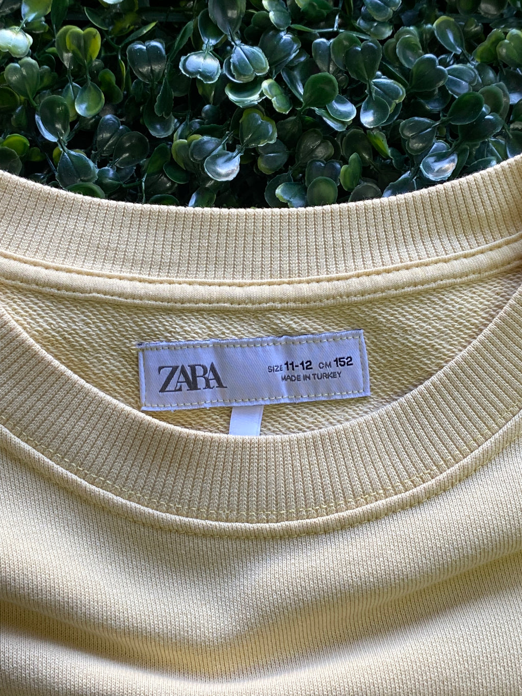 Zara Yellow London Graphic Sweatshirt — brand