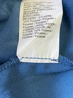 River Island Blue Embroidered Bell Sleeve Dress — care