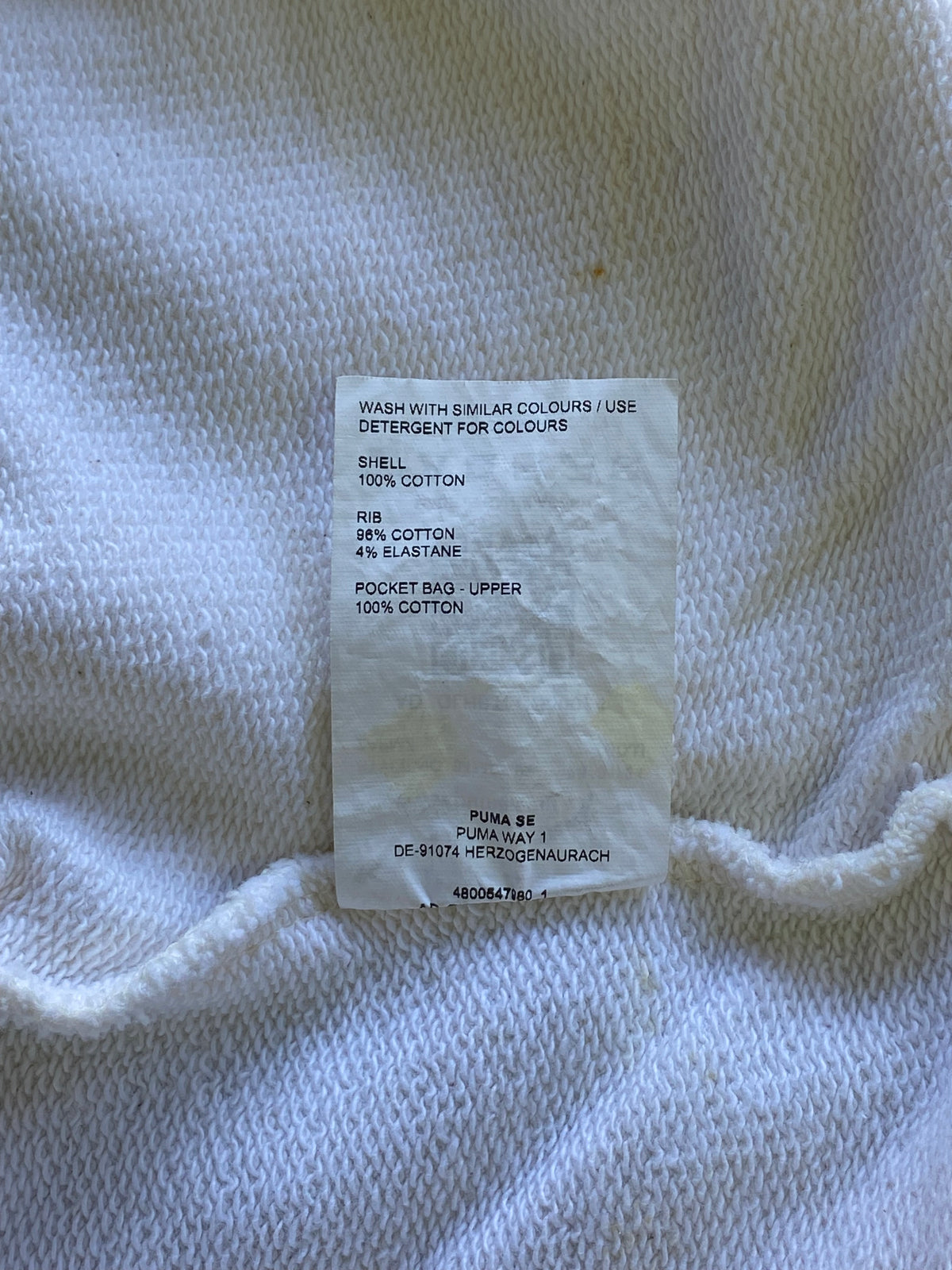 Puma Cream Cropped Sports Graphic Hoodie — care