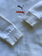 Puma Cream Cropped Sports Graphic Hoodie — detail