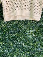 Woolworths Cream Open-Knit Cotton Blend Jersey — detail