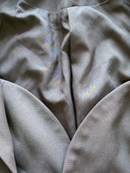 Amy Enjoy Life Black Gold-Button Longline Blazer — detail