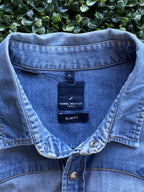 Daniel Hechter Blue Slim Fit Denim Shirt — brand
