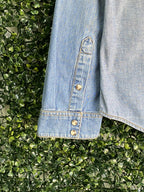 Daniel Hechter Blue Slim Fit Denim Shirt — detail