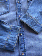 Daniel Hechter Blue Slim Fit Denim Shirt — detail